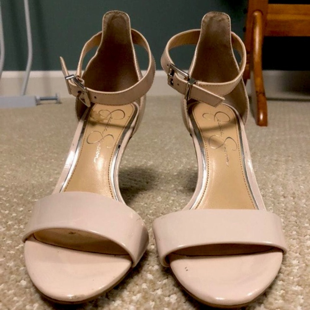 Pale pink heels